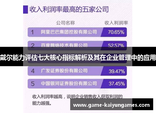 戴尔能力评估七大核心指标解析及其在企业管理中的应用