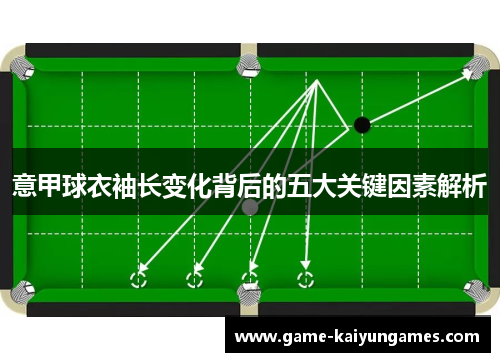 意甲球衣袖长变化背后的五大关键因素解析